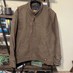 Timberland Pro Canvas Work Jacket Size XL Brown